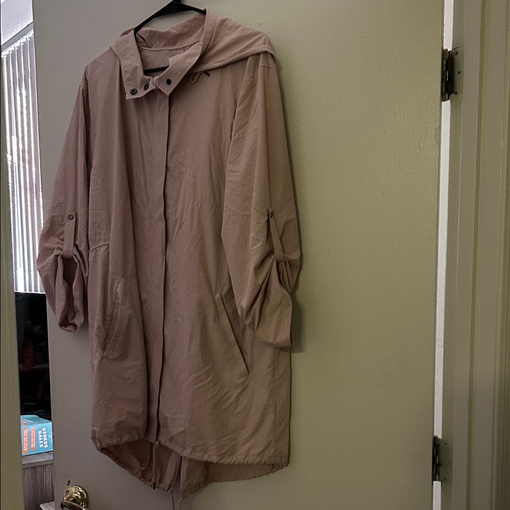 Caslon Tan Hooded Jacket
